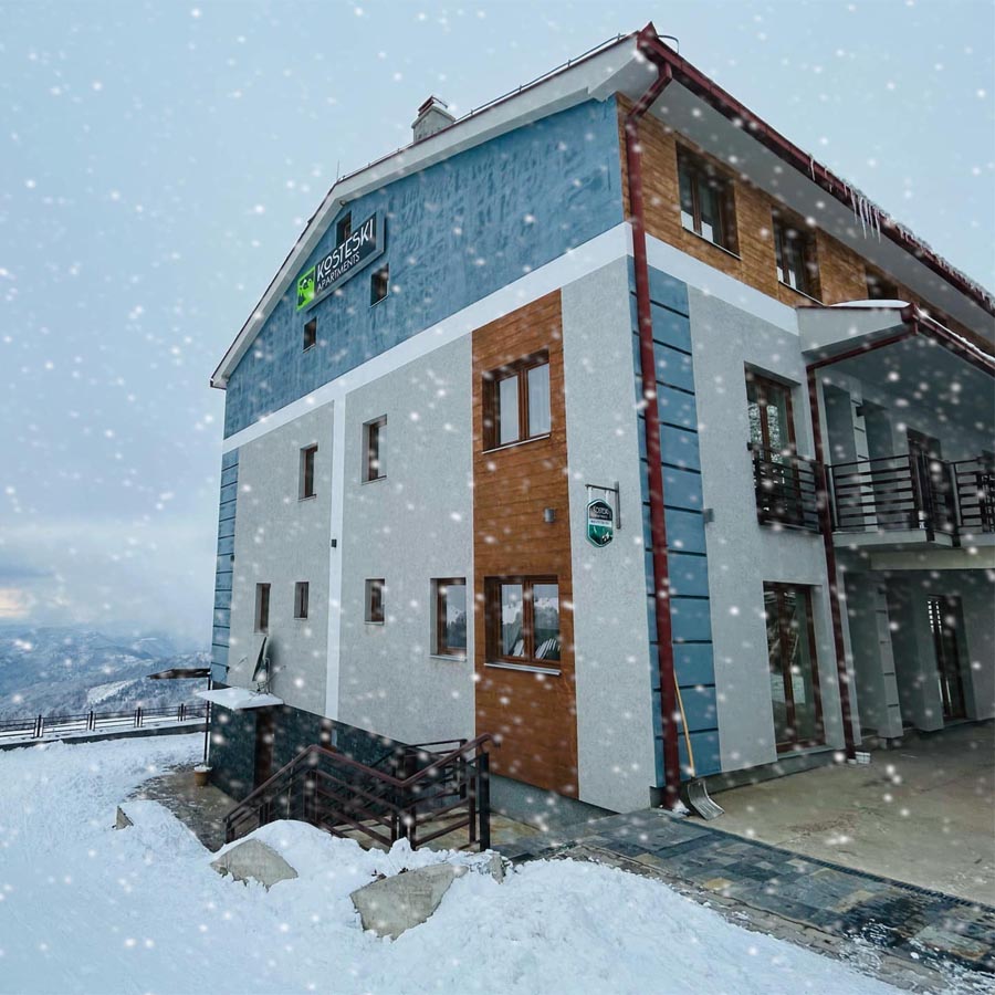 Планинска куќа среде природа