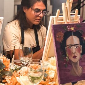 Уживање со чаша вино