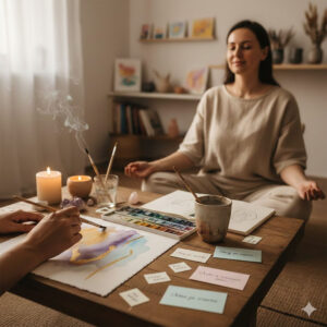 Мирна медитација и креативно сликање со бои